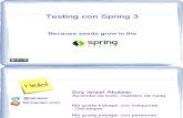 Testing Con Spring3