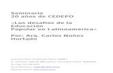 CEDEPO, Seminario 20 años