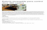 Bateria Re Car Gable Para Control Xbox 360 Casera