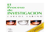 Carlos Sabino - El Proceso de Investigacion