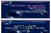 MÉTODO DE CRANK- NICOLSON