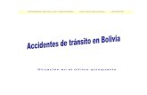 Accidentes de Tránsito en Bolivia 1999-2003