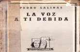 Pedro SALINAS,La Voz a Ti Debida, Losada, Buenos Aires, 1961