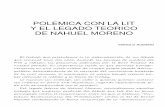 Polemica Con La Lit y El Legado Teorico de Nahuel Moreno