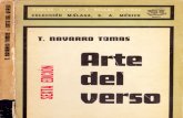 Tomás Navarro Tomás, Arte del verso, 1975.