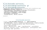 Cicloalcanos Cicloalquenos y Cicloalquinos
