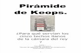 Español - Para qué servian los 5 techos de la Pirámide de Keops