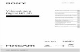 Sony HXRNX3D1U Manual de Instrucciones