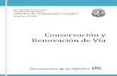 Conservacion y Renovacion de Vias