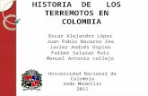 Historia de Los Terremotos en Colombia