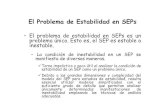 Características del Análisis de Estabilidad en SEP