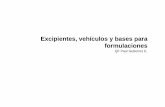 3 1 Excipientes, vehiculos y bases para formulaciones I