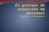 30881187 El Proceso de Seleccion de Personal Tecnicas e Instrumentos