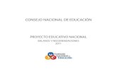 Balance Del Proyecto Educativo Nacional 2011