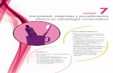 Instrumental Materiales y Procedimientos Clinicos en Odontologia Conservadora