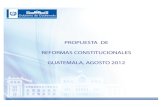 GT Reformas Constitucionales Agosto 2012