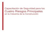 CAPACITACIÓN DE SEGURIDAD PARA LOS CUATRO RIESGOS PRINCIPALES EN LA INDUSTRIA DE LA CONSTRUCCIÓN PARTE 1