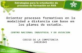 Estructura del curso: Estrategias para la orientación de procesos de formación en Ambientes Virtuales de Aprendizaje