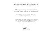 Educación Artística I - Programa y materiales de apoyo para el estudio - Lic. en Educ. Prim. - 4º Semestre