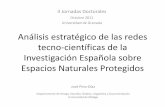 Análisis estratégico de las redes tecno-científicas de la investigación española en áreas protegidas.