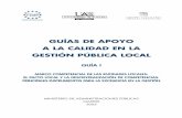 GUIA01 MARCO COMPETENCIAL DE LAS ENTIDADES LOCALES EL PACTO LOCAL Y LA DESCENTRALIZACIÓN DE COMPETENCIAS.
