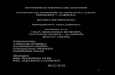 APORTES A LA  HOJA GEOLÓGICA DE IBARRA PROYECTO: SALINAS - LA MERCED ESCALA 1:50.000SM Documento