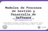 Modelos de Procesos de Gestión y Desarrollo de Software