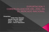 Exportacion y Comercializacion Del Zinc en El Mercado