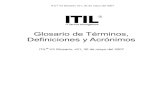 Glosario de Terminos y Acronimos ITIL v3