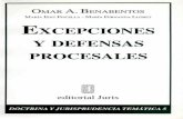 Excepciones y Defensas Procesales - Omar a. Benabentos