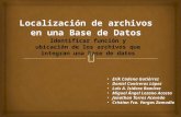 LOCALIZACION DE ARCHIVOS DE UNA BASE DE DATOS