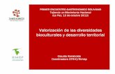 C. Ranaboldo, Valorización de la diversidad biocultural y desarrollo territorial