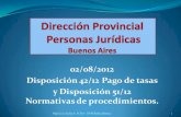 DPPJ Disposiciones 42-12 y 51-12 AGCE 28-11-12