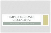 IMPERFECCIONES CRISTALINAS