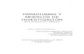 Paradigamas y modelos de la Investigación