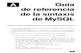 COMANDOS Y SINTASIS MYSQL