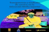 Transparencia y rendición de cuentas en la Educación Media Superior