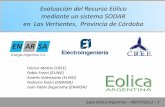 Evaluación del Recurso Eólico   mediante un sistema SODAR   en  Las Vertientes,  Provincia de Córdoba  ARGENTINA