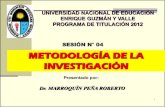 Sesion04-Metodologia de La Investigacion
