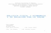 Relacion Entre Politica Economica y Fiscal.