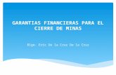 Garantias Financieras Para El Cierre de Minas
