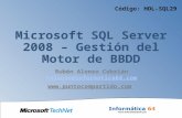 Microsoft SQL Server 2008 – Gestión del Motor de BBDD