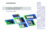 Catalogo Siemens Automatismo Control, Instalacion y Automatizacion