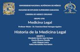 Medicina Legal. Historia