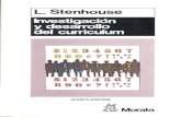 Stenhouse Investigacion y Desarrollo Del Curriculum