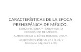 CARACTERÍSTICAS DE LA EPOCA PREHISPÁNICA DE MÉXICO