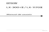 Manual Epson LX300 +II