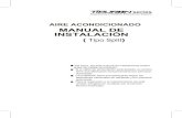 Tiburon Series - Aire Acondicionado Manual de Instalacion Tipo Split