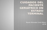 Cuidados del paciente geriátrico en estado terminal