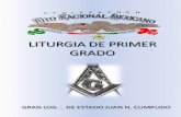 Liturgia de Primer Grado Rito Nacional Mexicano